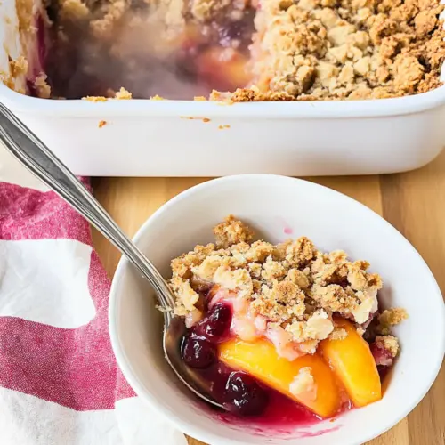 Cherry Peach Crisp