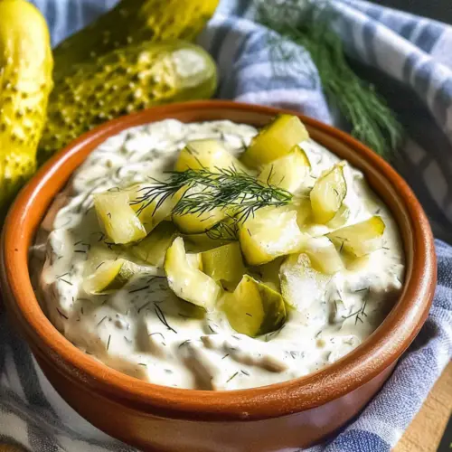 Healthy Dill Pickle Dip
