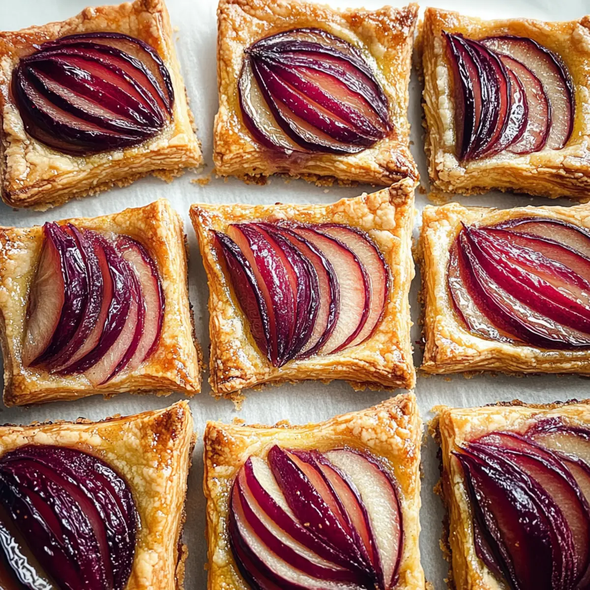 4-Ingredient Plum Tarts