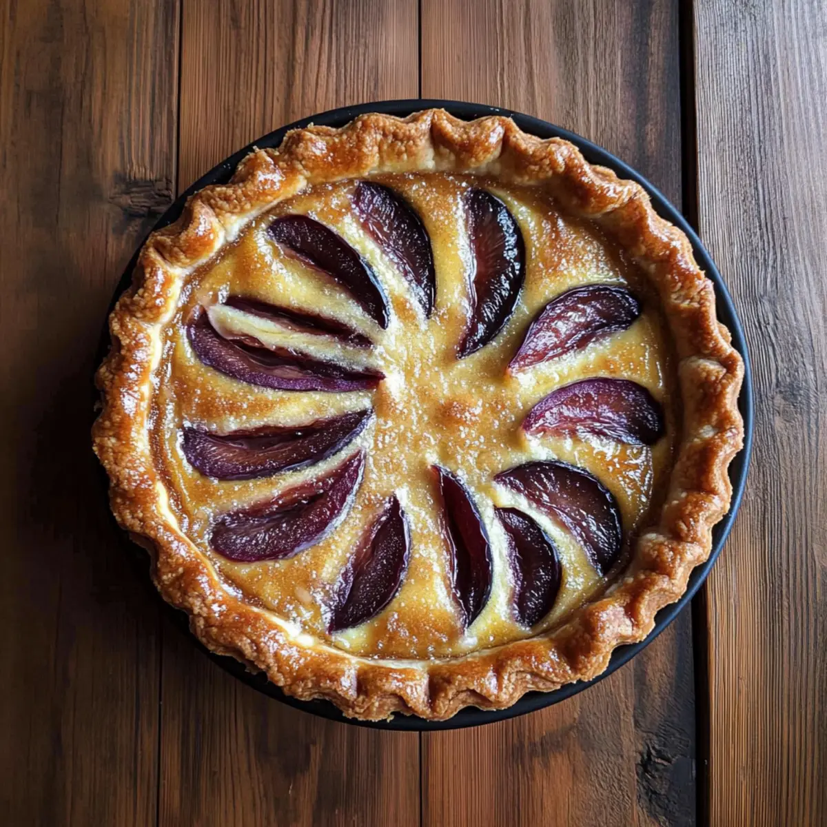 Plum Frangipane Tart
