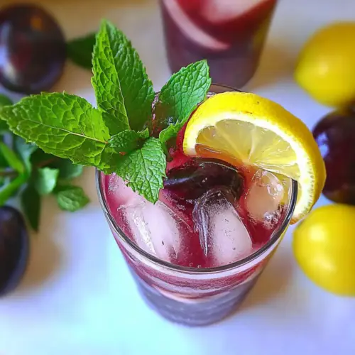 Sparkling Plum drink