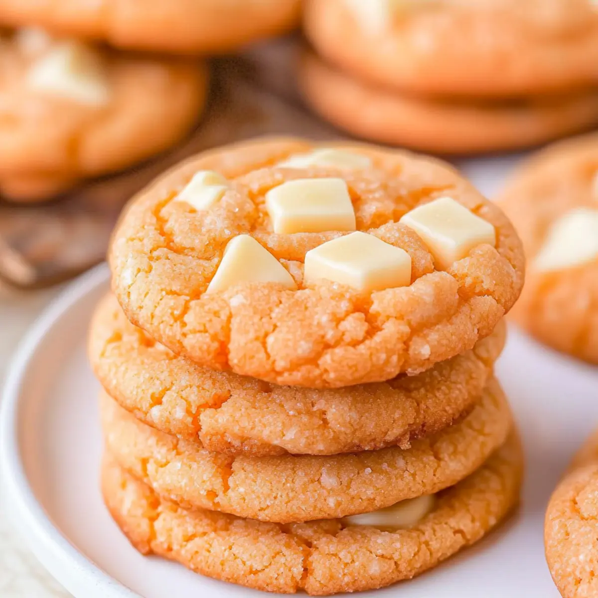 Orange Creamsicle Cookies