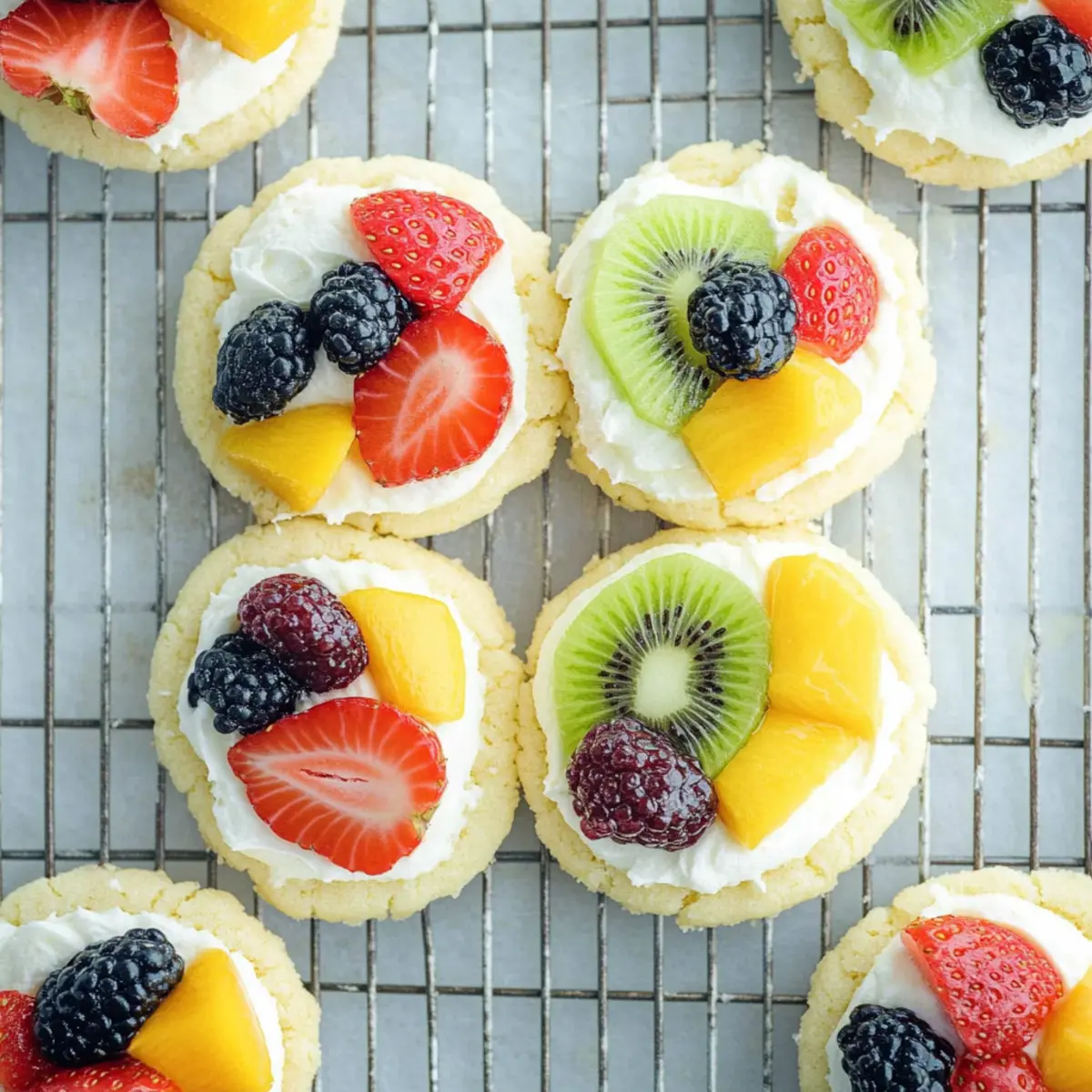 Rainbow Fruit Sugar Cookies