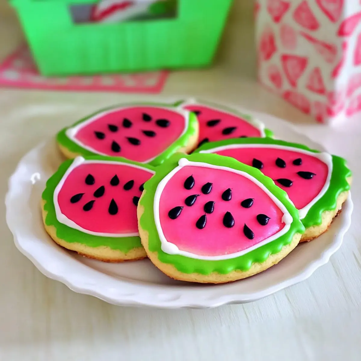 Watermelon Cookies