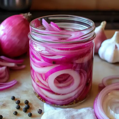 Refrigerator Pickled Red Onions