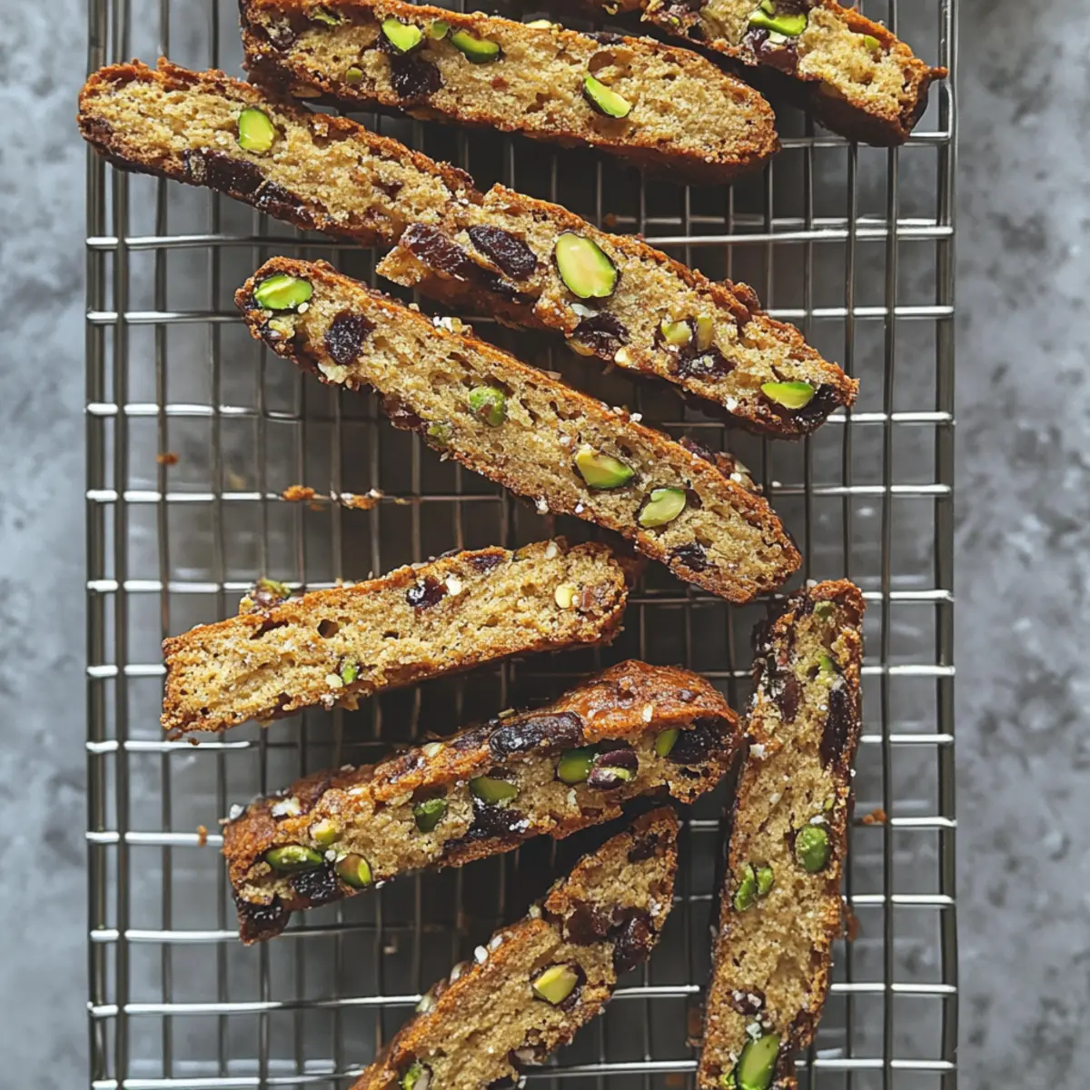 Apricot, Pistachio, and Olive Oil Biscotti