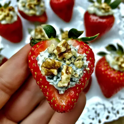Blue Cheese Stuffed Strawberries