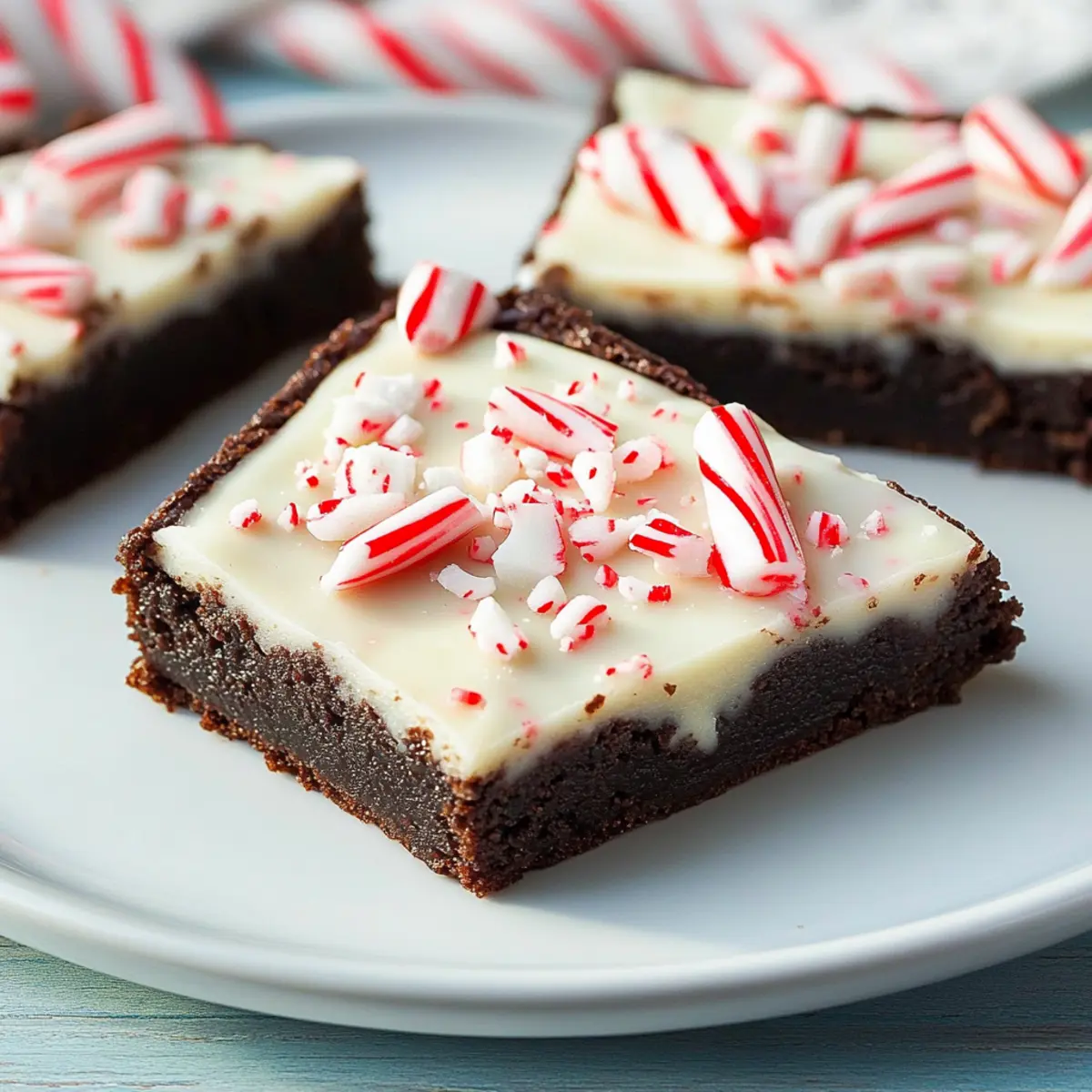 Peppermint Bark Brownies