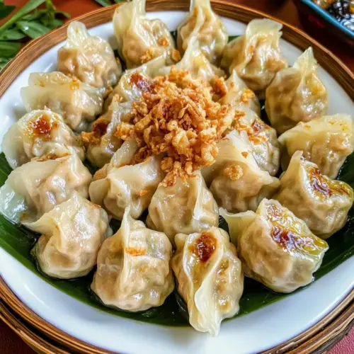 Kanom Jeeb (Thai Dumplings Recipe)