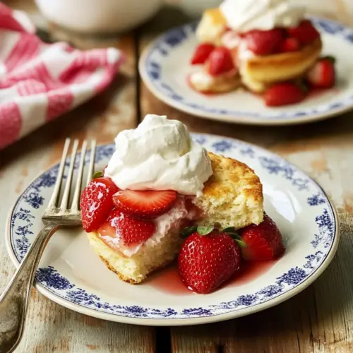 Brandied Strawberry Shortcakes