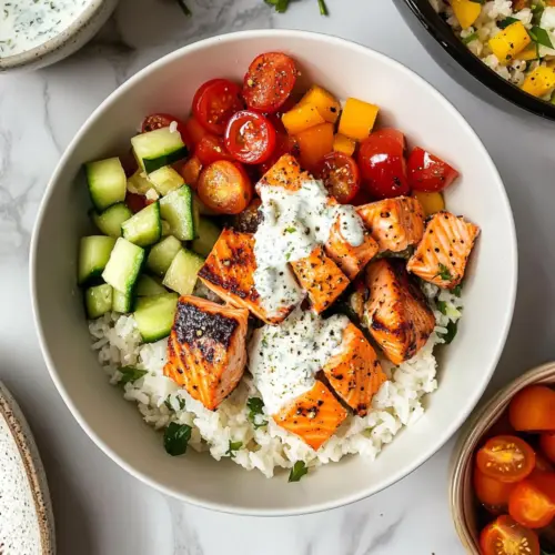 Mediterranean Salmon Bowl