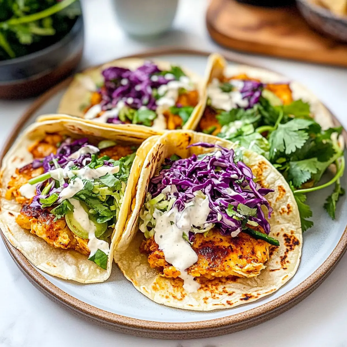 Smashed Chicken Tacos