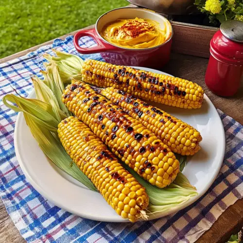 Grilled Corn with Smoked Honey Butter