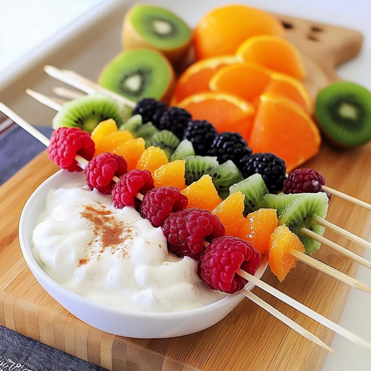 Rainbow Fruit Skewers