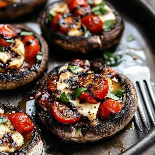 Caprese Stuffed Portobello Mushrooms