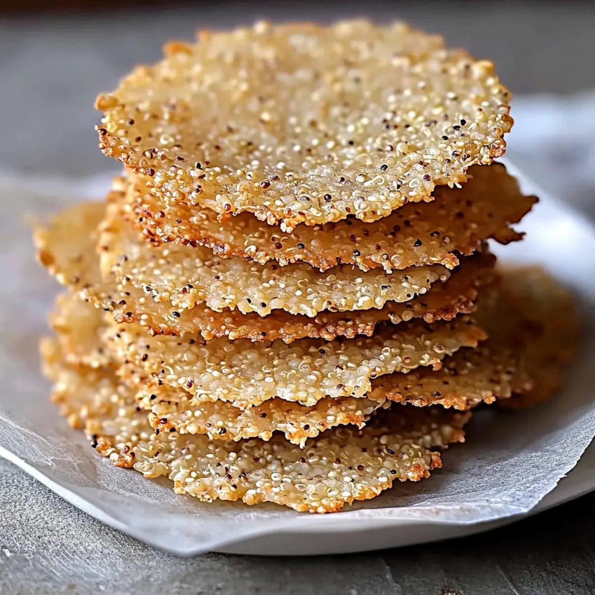 Quinoa Parmesan Crisps