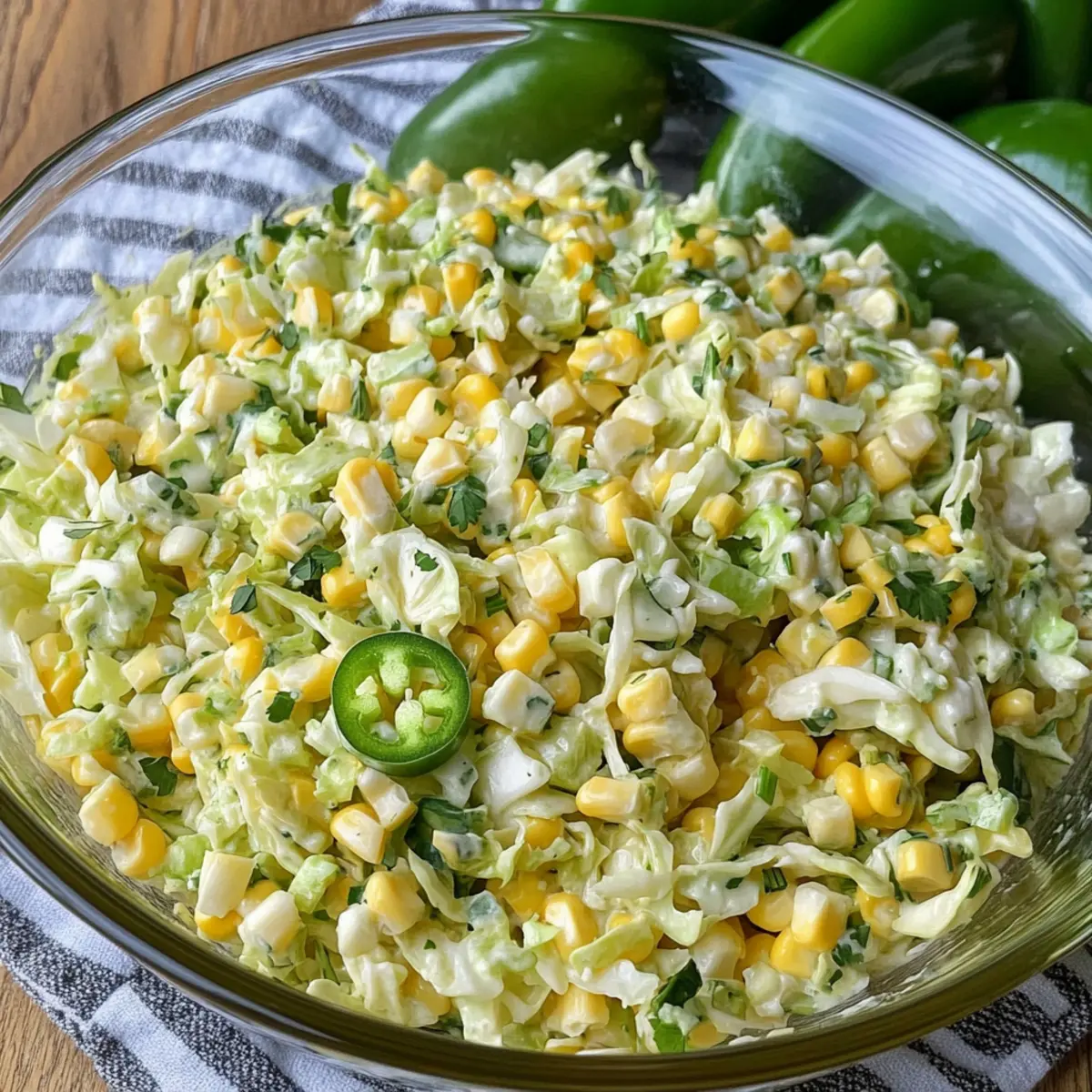 Jalapeno Corn Coleslaw