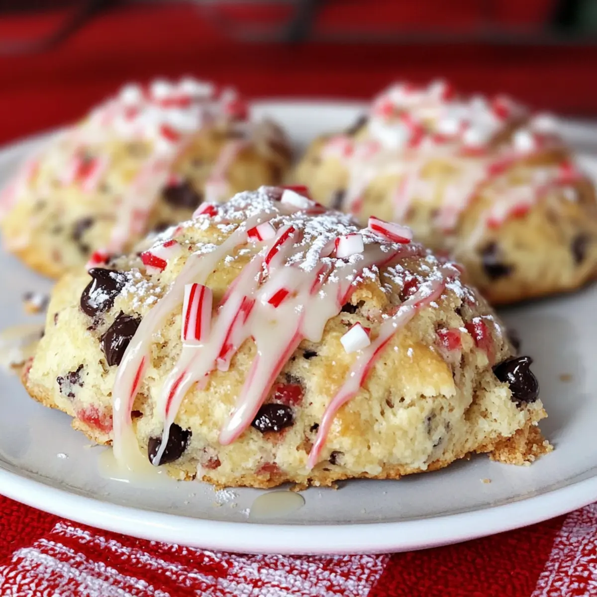 Chocolate Chip Peppermint Scones
