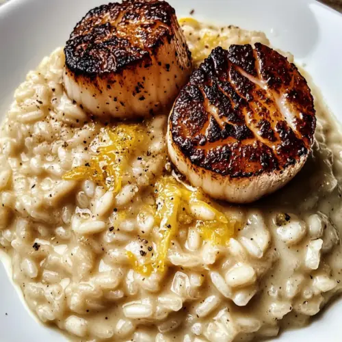 Seared Scallops and Lemon Parmesan Risotto