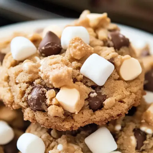Marshmallow Peanut Butter Chip Cookies