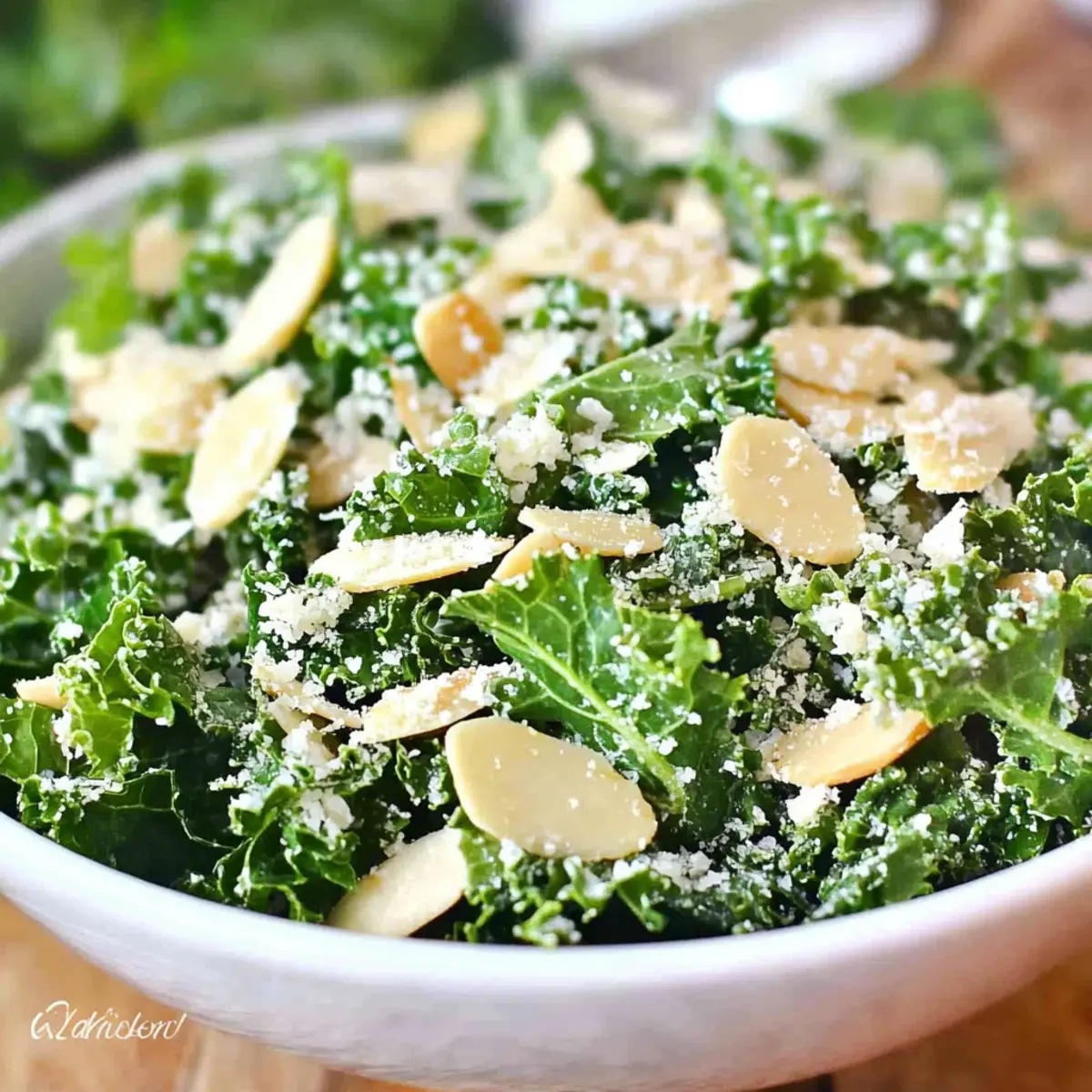 Kale and Almond Salad with Lemon and Parmesan