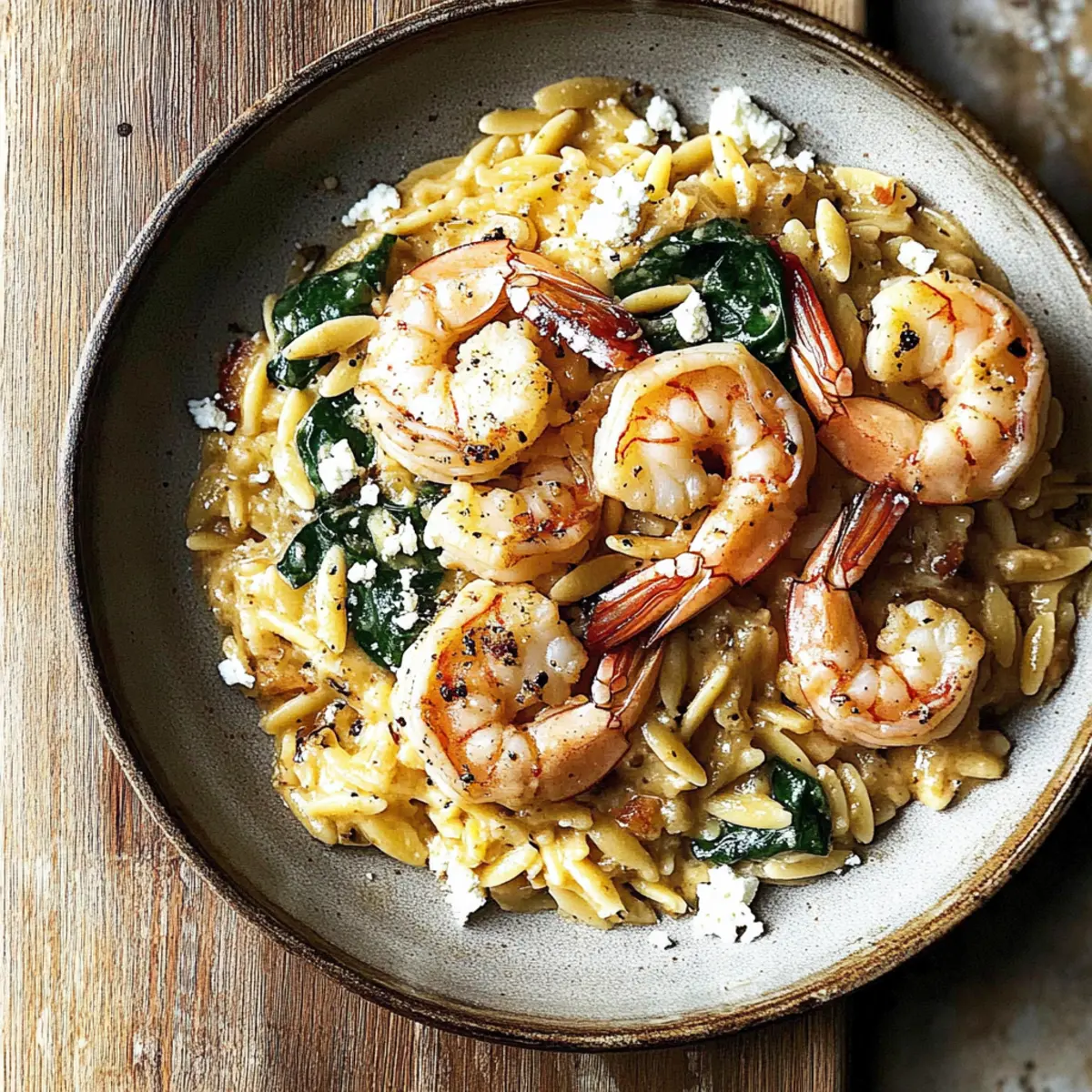 Parmesan Orzo with Shrimp