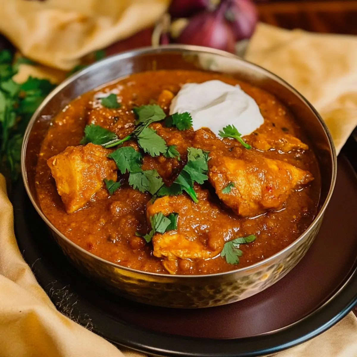 Chicken Dhansak Curry with Lentils