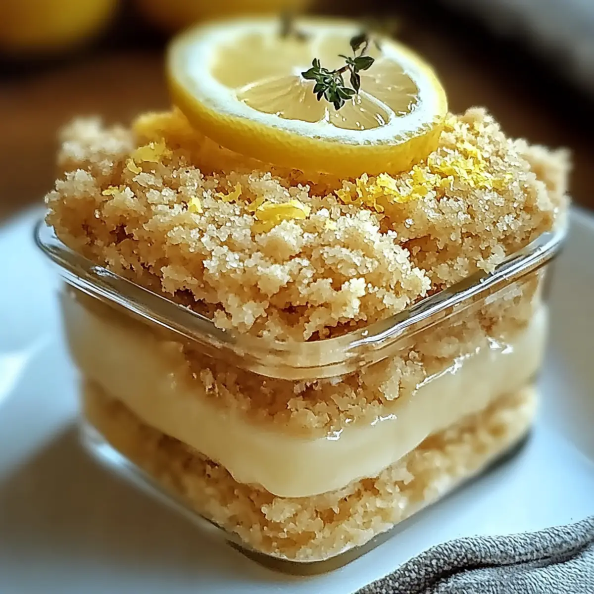 Sweet Sugar Cookie Lemonade Crumble