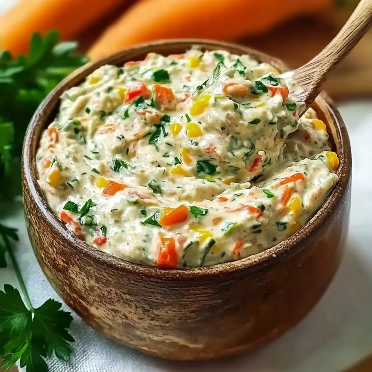 Creamy Garden Veggie Spread
