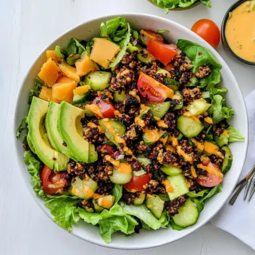 Loaded Veggie Burger Salad