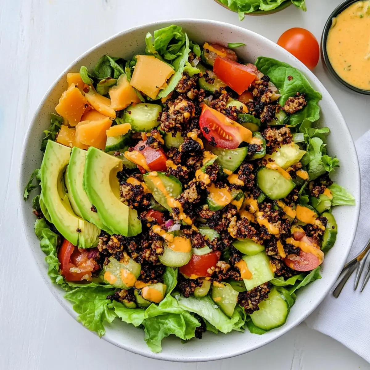 Loaded Veggie Burger Salad