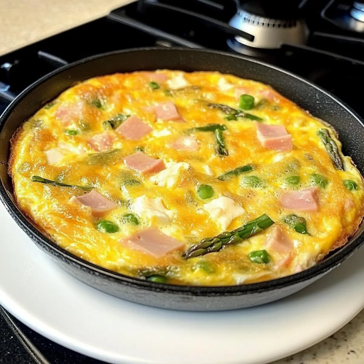 Ham and Asparagus Frittata