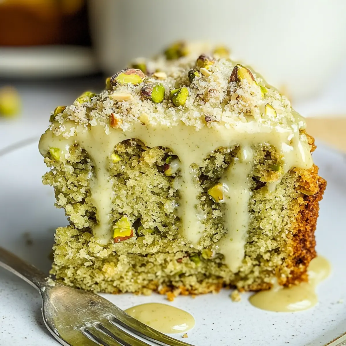 Vegan Pistachio Coffee Cake