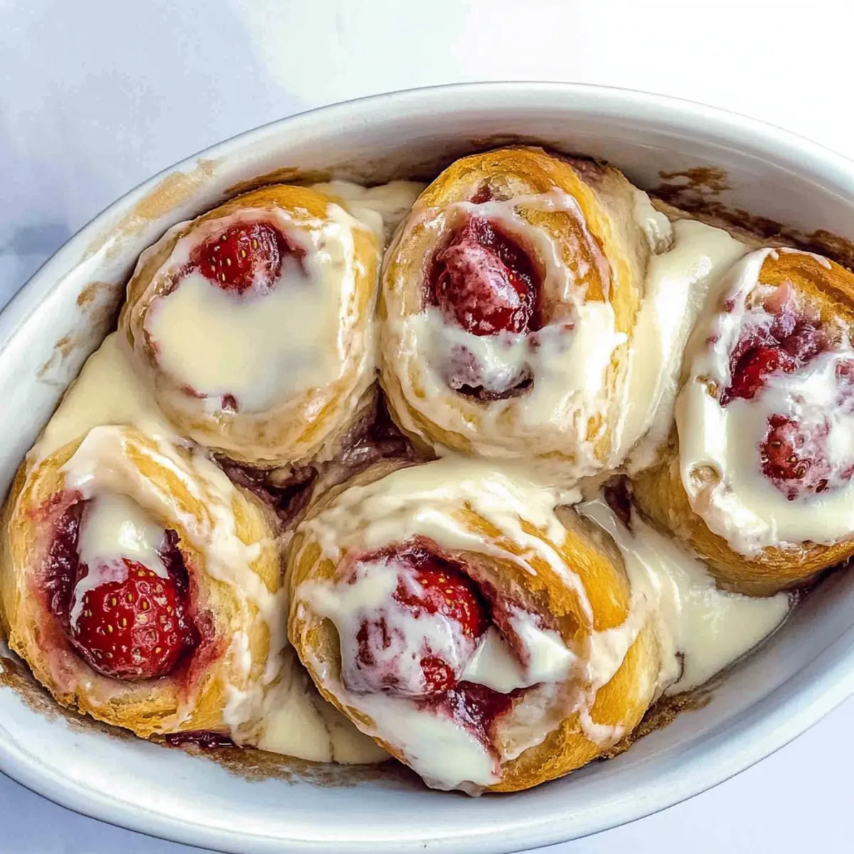 Sourdough Strawberry Rolls