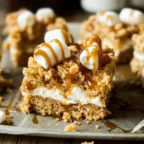 Gooey Biscoff Crumb Bars