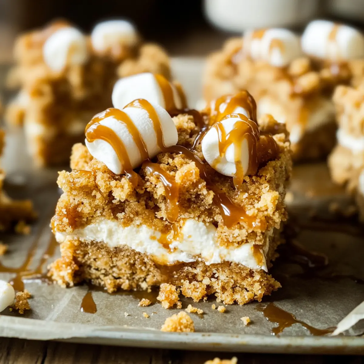 Gooey Biscoff Crumb Bars