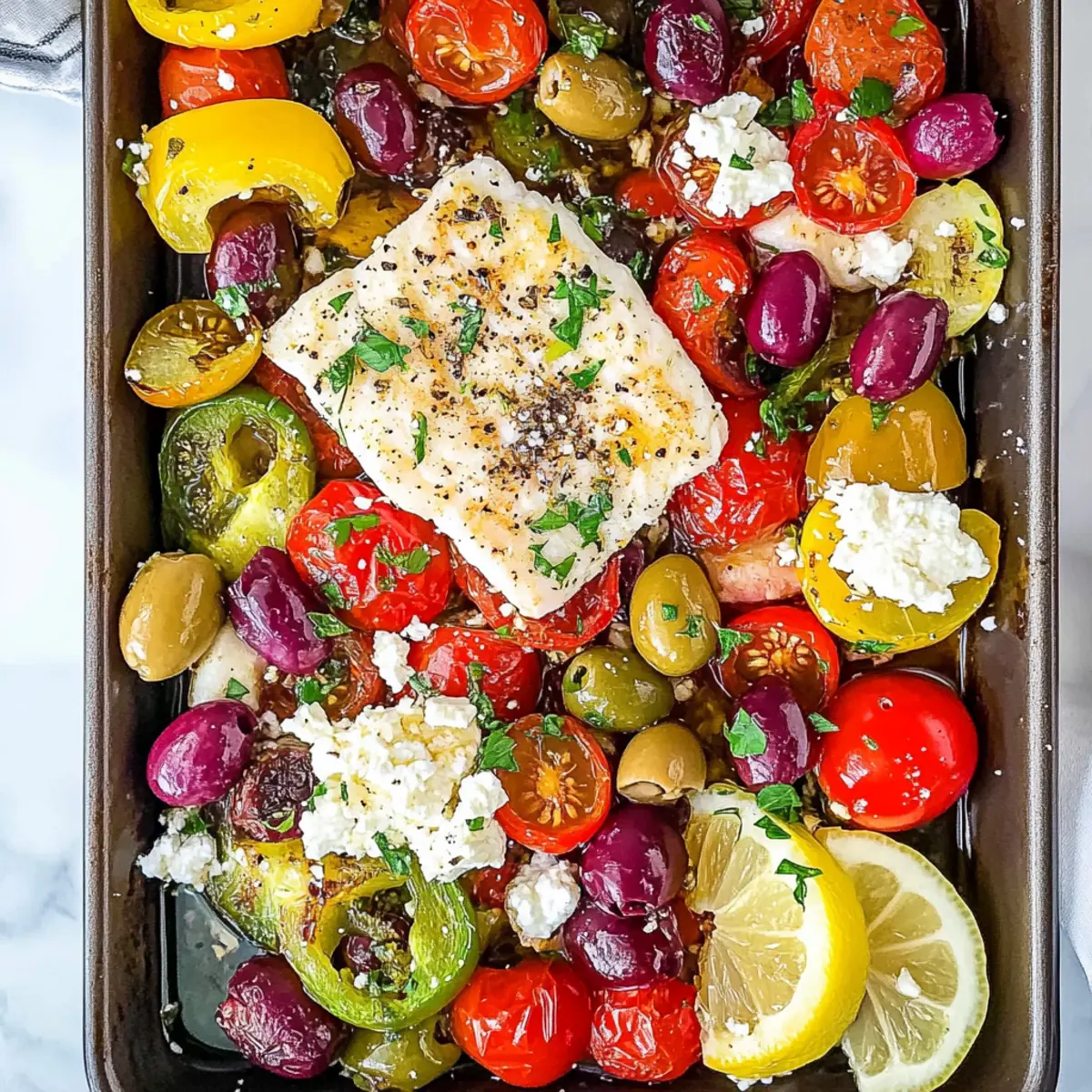Sheet Pan Mediterranean Cod