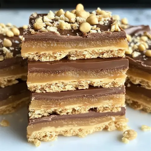 Triple Layer Cracker Toffee Bars