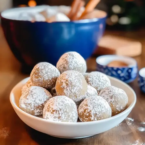 Gingerbread Snowball Cookies