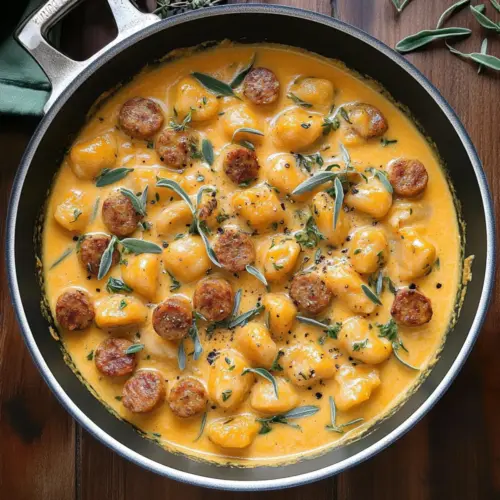 Butternut Squash Gnocchi with Sausage, Thyme, and Sage