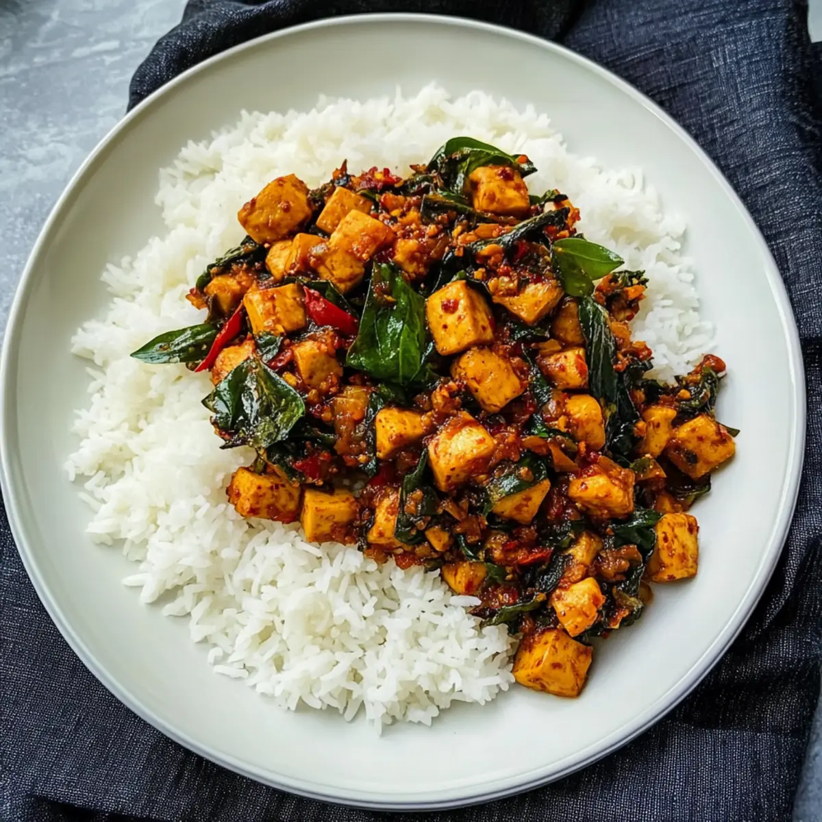 Thai Basil Tofu (Tofu Pad Krapow)