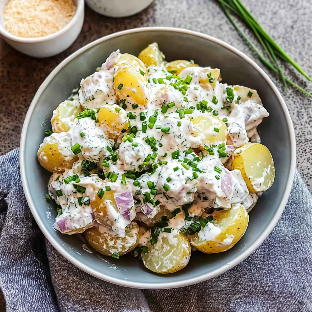 Sour Cream and Onion Potato Salad