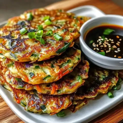 Crispy vegetable pancakes