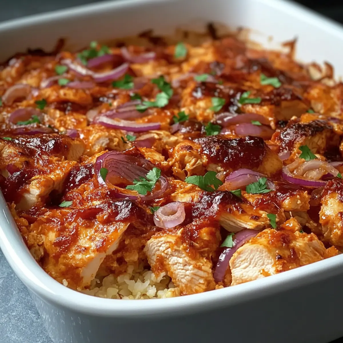 Whole30 BBQ Chicken Casserole