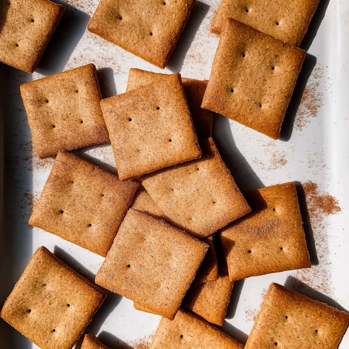 Honey Cinnamon Sourdough Graham Crackers