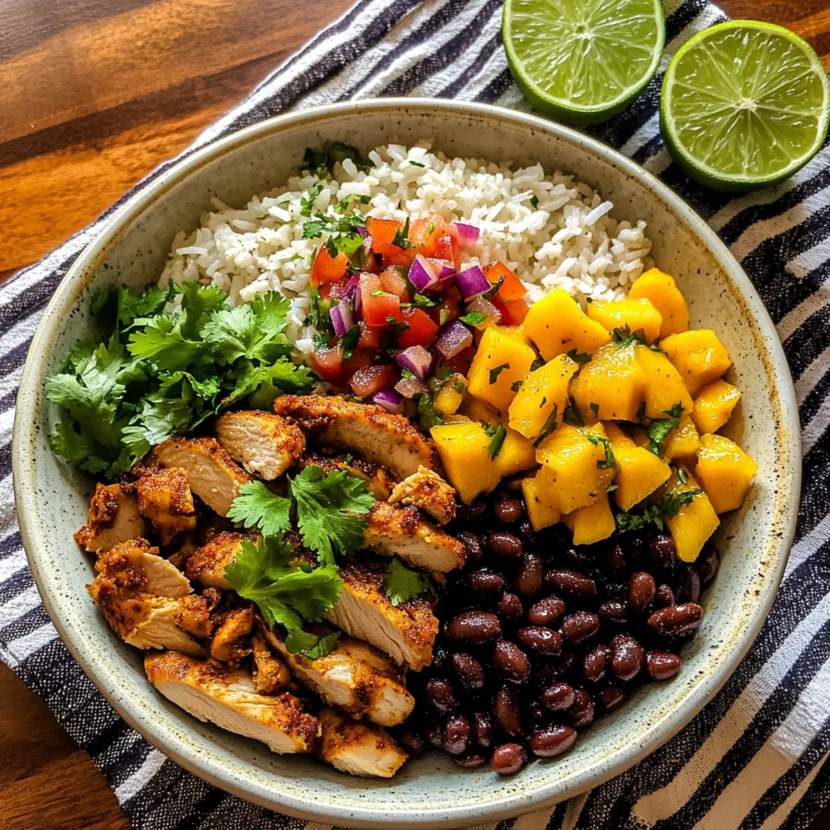 Cuban Chicken & Black Bean Rice Bowls