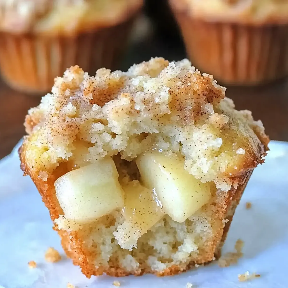 Apple Pie Muffins with Streusel Crumbs