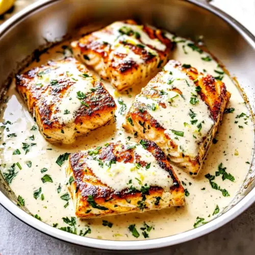 Mahi Mahi Fish in Lemon Garlic Cream Sauce