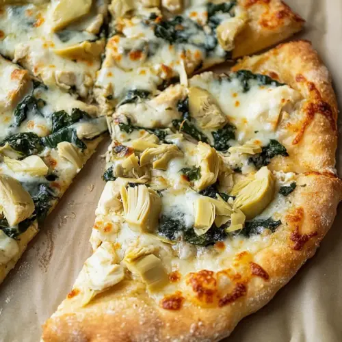 Spinach Artichoke Pizza