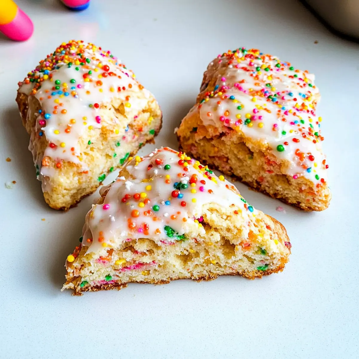Birthday Cake Scones